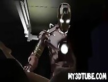 Foxy 3D Brunette Babe Getting Fucked Hard By Iron Man