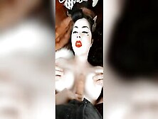 Dreamy Pinup Gets Tit Banged!