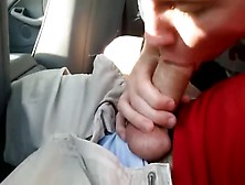 Twink Sucks Off Friend In Car And Swall