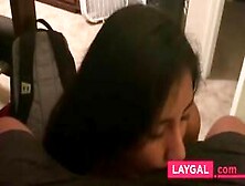 Latin Girl Uses Her Mouth
