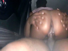 African Youngster Lady Mounts Humongous Schlong In Car