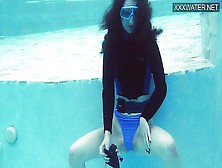 Steamy Hot Underwater Pool Masturbation Of Emi Serene
