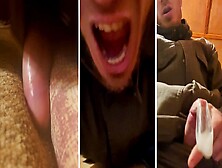 Horny Guy Fucks The Bed And Moans! Fucking Pillow! I Cum Without Using My Hands