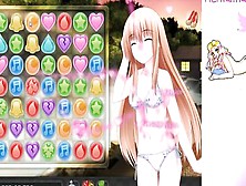 Cute And Sexy Hentai Girls Strip Naked In A Porn Game