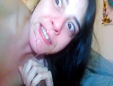Spit Into Mouth,  Gagging Blowjob