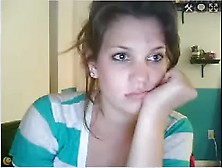 Immature Cutie Titty Flashing On Webcam