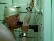 Slave Drink His Own Piss And Suck Off Dildo Part 9