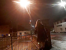 Themidnightminx Public Flashing In Fishnet Tights