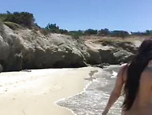 Euro Lesbians Play On The Beach
