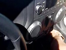 Brunette Mercedes Carrera Blowing Big Cock In Car