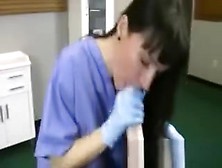 The Nnurse Helps Him Feel Better With A Nice Blowjob