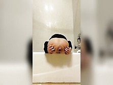 Sexy Big Ass Brunette Chick Pooping In The Toilet