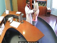 Fakehospital Perfect Sexy Blonde Gets Probed And Squirts Doctors Reception