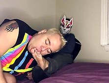 Ticklish Chubs - Foxy Sox Gets Foot Licking And Sucking From Blonde Chubs