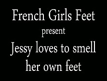 French Girl Play With Her Feet