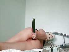 Cucumber Teen Masturbation