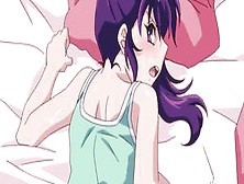 Cute Hentai Beauty With Purple Hair Enjoys Sex (Uncensored)