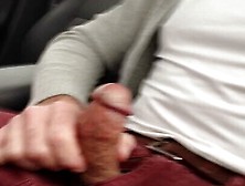 Public Jerking Off And Cumming In My Car,  Verbal And Stiff Dick Orgasm.  Super Hard Cut Cock.  Verbal Wanking.