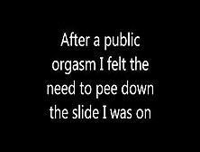 Public Masturbation And Pee
