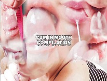 Best Mix Of Of Cumshots In The Mouth Of Stepdaughter Aby Loved - Close Up