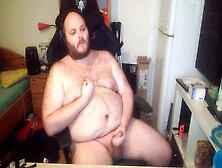 First Time On November 19,  Naked Chubby Gay Bear Empties His Load