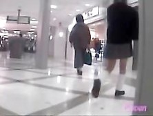 Asian Schoolgirl Was Skirt Sharked Inside Of A Shopping Mall