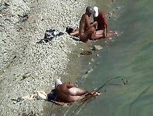 Two Nudist Couples Spied At Rocky Beach