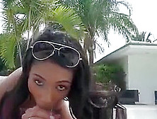 Gorgeous Black Ex Girlfriend Sucks Dick And Fucked Outdoors