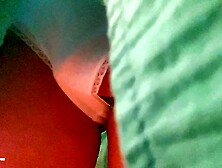 Extreme Hobby Under Skirt In The Bus.  Sexy Rubbing Cunt.  Enjoy In Panties