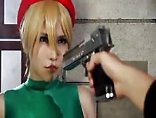 Hentai Blonde Disarm A Man As She Fuck Him