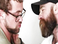 Big Hairy Bear Is Fucking And Dominating That Nerdy Guy