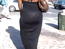 Candid See Through Black Dress Ebony Booty Of Nyc
