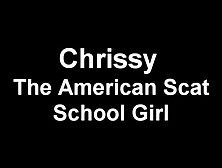 Dirty School Girl Masturbating With Shit