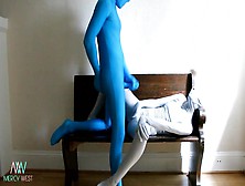 Zentai Duo (Mr Blue Has A Hard-On)