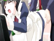 Hentai Lovely Teen In Uniform Gets Fucked