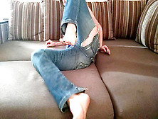 Torn Jeans On The Bum And Perfect Soles - Olganovem
