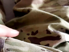 Us Army Soldier In Uniform Jerks His Hot Cock