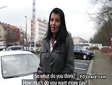 Nice Dusky Czech Whore Got Drilled Very Hard In Public