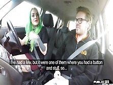 Driving College Girl Mom Outdoors Pounded Inside Vehicle Outside By Tutor