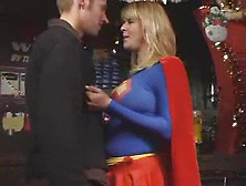 Supergirl Has Big Tits And Takes His Cock