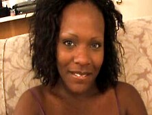 Busty Black Whore Sucks White Dick