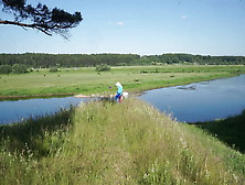 An Open Meadow On The Volga River