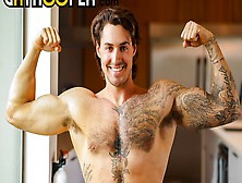 Gay Hoopla - Muscular Bear Scotty Fungo Plays With Himself