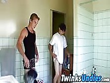 Twinks In A Full Strip Wrestle Match