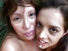 Two Latina Sluts Fucked Good And Hard Outside