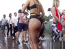 Candid Hot Pawgs In Fishnets Wow!!