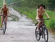 Two Nudists Bike Ride