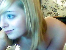 Blonde Immature Masturbates On Webcam