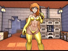 Hornycraft Minecraft Hentai Game Parody Pornplay Ep.  1 A Sexy Golden Bikini Armor For Alex