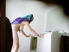 Voyeur’S Hidden Bathroom Cam Captured Busty Girl